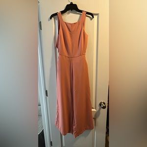 Wide leg pink jumper with open back size S